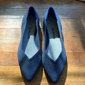 Rothy’s size 8.5. Pointed toe, blue.